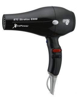 Фен ETI Stratos 6900 Xtrapower IONIC 2500 ватт, черный