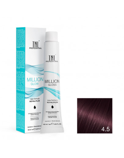 Крем-краска оттенок 4.5 Коричневый махагоновый TNL Million Gloss 100 мл Крем-краска оттенок 4.5 Коричневый махагоновый TNL Million Gloss 100 мл