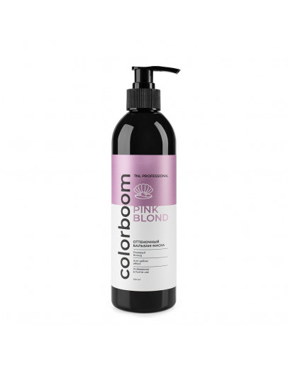 Оттеночный бальзам-маска TNL Color Boom Pink Blond для розового блонда, с дозатором, 400 мл