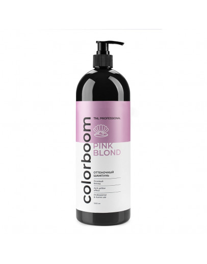 Оттеночный шампунь TNL Color Boom Pink Blond для розового блонда, с дозатором