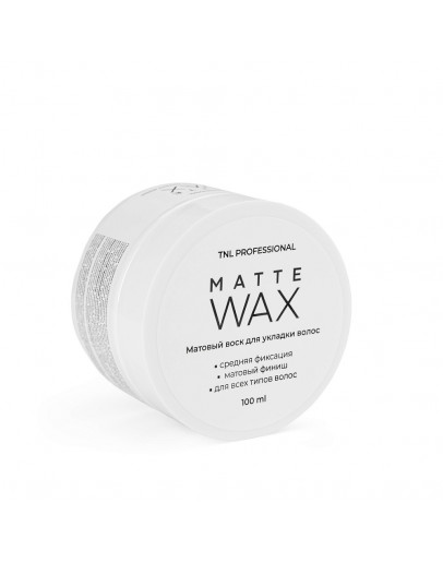 Матовый воск TNL для укладки волос Matte Wax, 100 мл